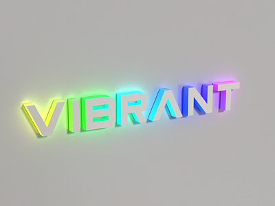 Vibrant. colorful design lettering photoshop rainbow typography vibrant