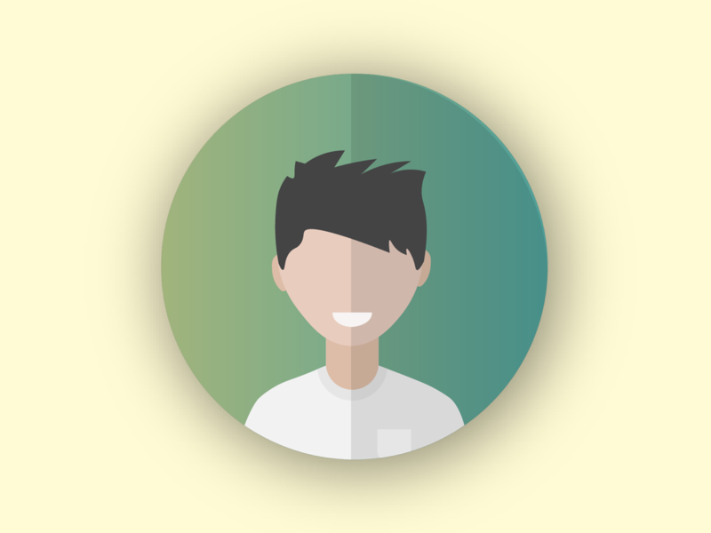 Metallic profile icon profile icon graphic designer illustrator