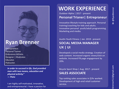 Personal Resume Design design illustrator resume typography