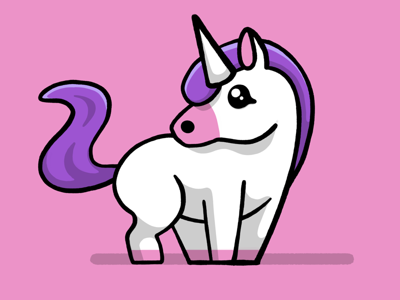 Unicorn* by Zach | Smash Creations on Dribbble