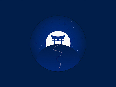 100 Days of Illustration: Day 3 illustration japan japanese culture path torii