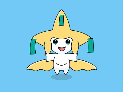 100 Days of Illustration, day 4 : Jirachi animal cartoon character cute friendly fun happy illustration pokemon wish