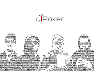 iPoker blackandwhite casino gambling gaming poker typography vegas