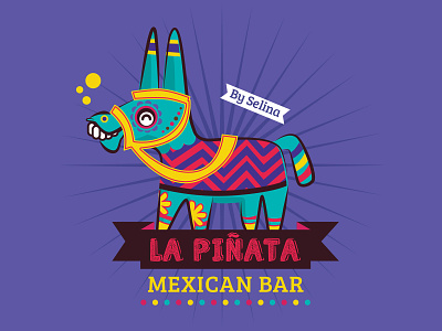La Pinata Logo latin logo mexican mexico pinata selina skull sugarskull