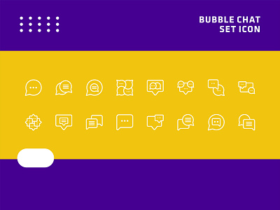 Bubble chat icon design