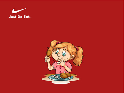 just do eat design graphic designer graphicdesign illustrator ilustration design logo design nike visual design