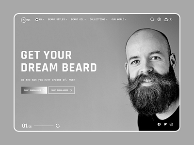 Favorite Beard website UI design branding design graphicdesign graphicdesigner logo ui uidesign uiux ux visual design