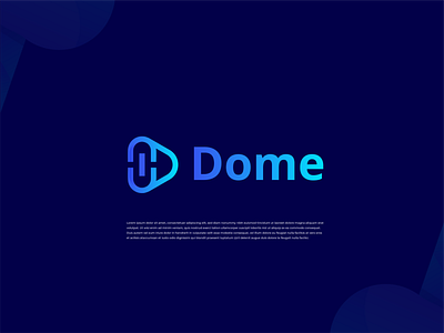 Dome logo concept 04 branding design graphicdesign graphicdesigner illustration logo typography uidesign uiux visual design