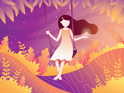 Little Kawaii 👧 animation design fairy flat illustration kawaii logo