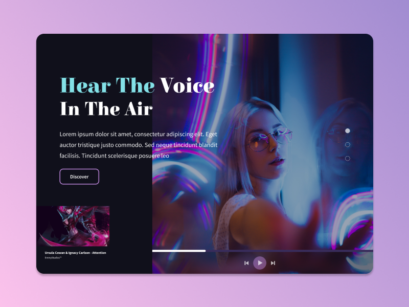 Music Player by Nassim Kach on Dribbble