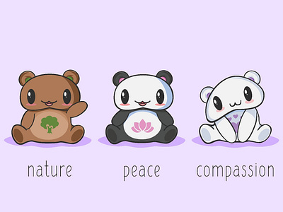 Bears animals cute illustration illustrator vector