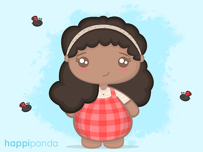 Cute Chibi Character Illustration animals chibi cute digitalart illustration illustrator ladybugs vector