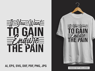 Motivational Typographic T-shirt Design