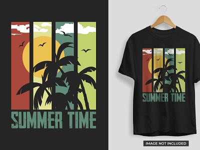 Summer Time T-shirt Design beach summer summer time summer tshirt summer tshirt design sunset t shirt tshirt