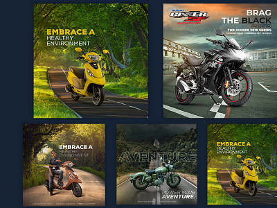 Social Media Banner/Post/web banner for Bike Showroom ad design advertisement advertisement design banner banner design bike bike banner bike post facebook ads facebook banner graphic design instagram post motobike post post design promotional banner social media social media banner social media post web banner