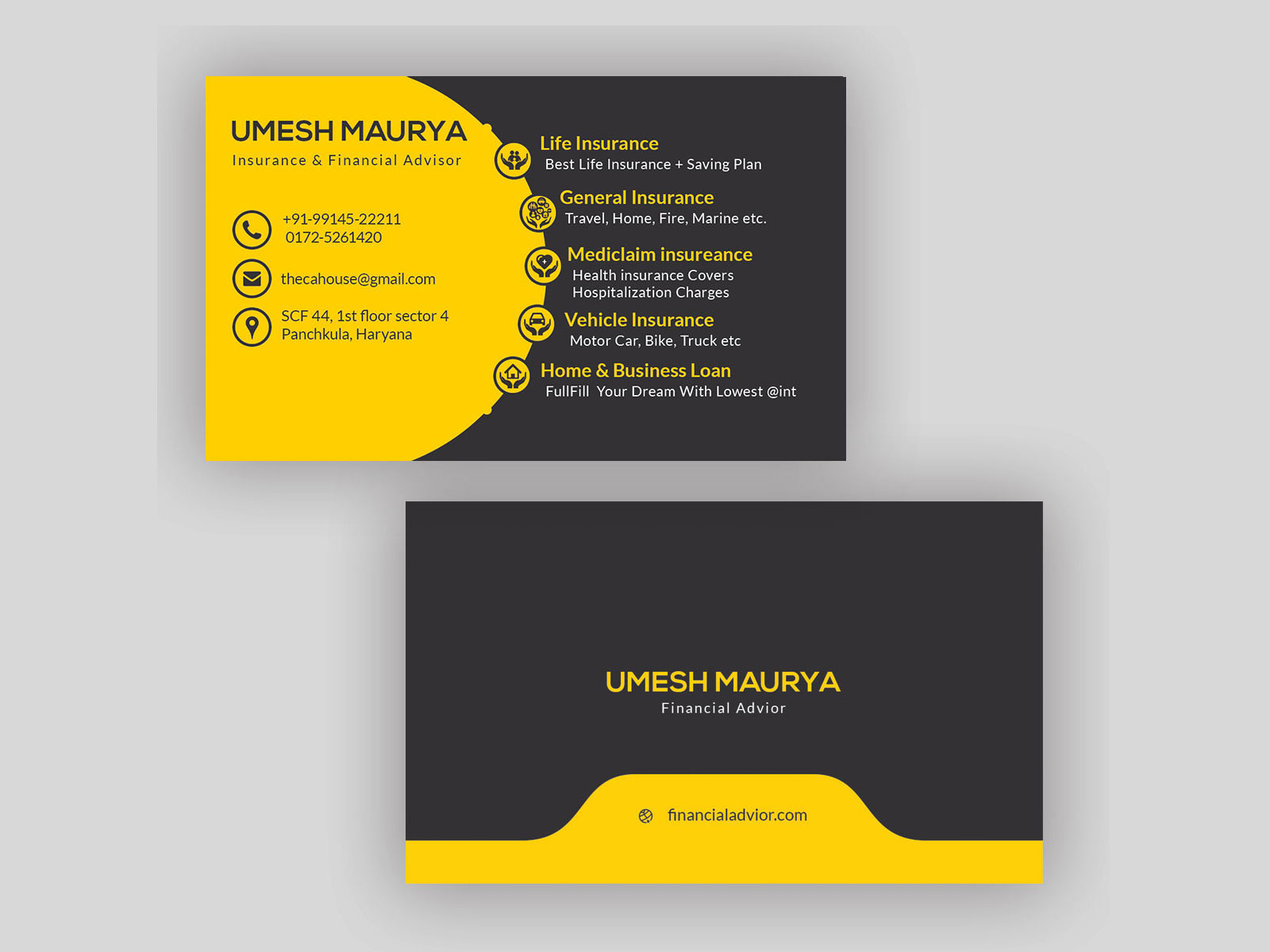 Visiting Card By Chetna Malhotra On Dribbble