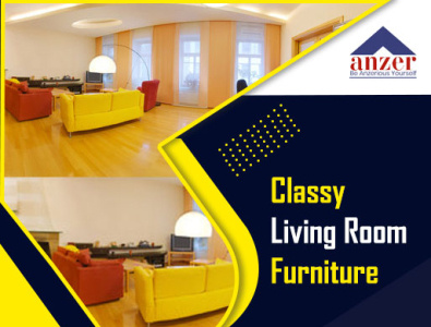 Classy Living Room Furniture branding design facebook facebook ad facebook post figmadesign flat icon illustration illustrator logo minimal photoshop vector