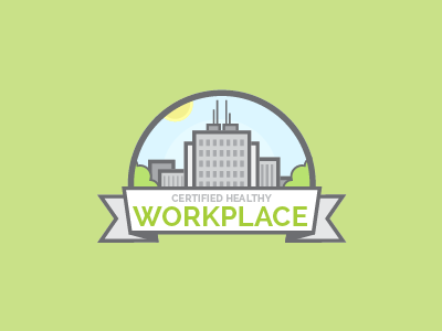 Workplace Badge badge flat illustration illustrator vector wip