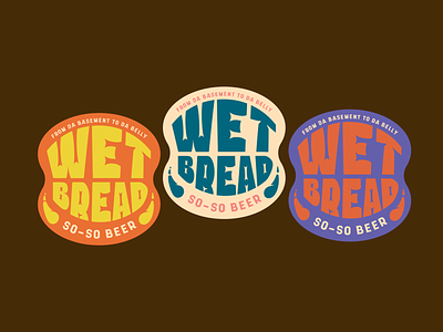 Wet Bread Beer Label beer beer brand beer label beer logo branding bread homebrew label design logo design
