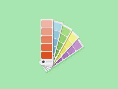 Swatchy colors flat icon illustration illustrator swatch vector