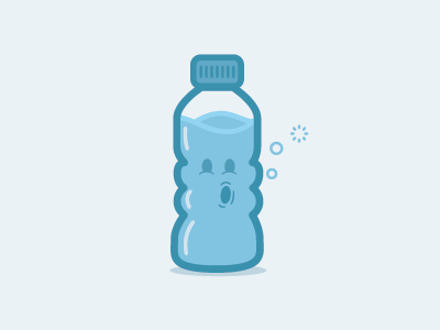 Water Bottle bottle icon illustration illustrator monochromatic vector water