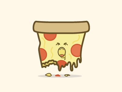 'ZA BRAH? brah flat icon illustration illustrator pizza vector za