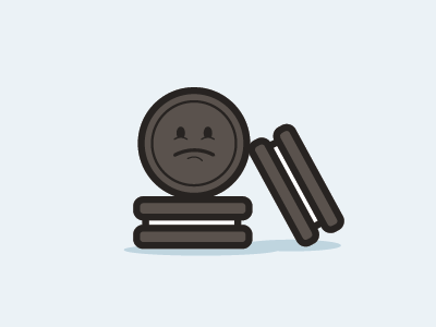 Grumpy Cookie cookie illustration illustrator oreo vector