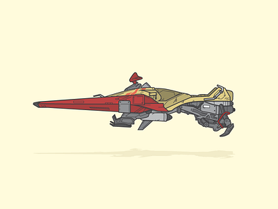 Destiny Vehicle 01 destiny flat games illustration sparrow vector video games