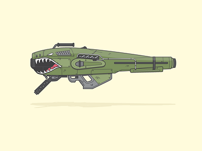 Destiny Weapon 03 destiny flat games gun illustration vector video games