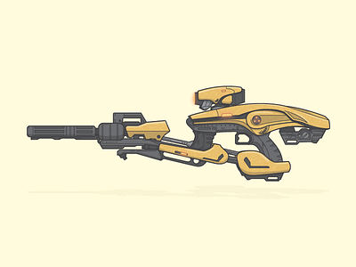 Destiny Weapon 11 destiny flat illustration illustrator vector vex mythoclast weapon