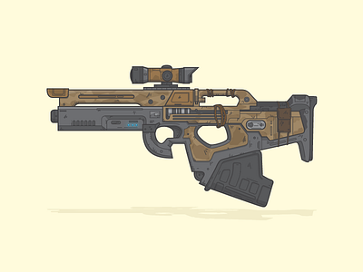 Destiny Weapon 13 destiny flat illustration illustrator mida multi tool vector weapon