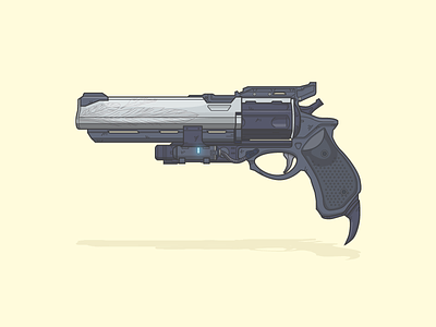 Hawkmoon Hand Cannon destiny epic armory epicarmory flat hawkmoon illustration illustrator vector weapon