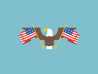 Merican Flags 4th of july america eagle flag illustration merica vector