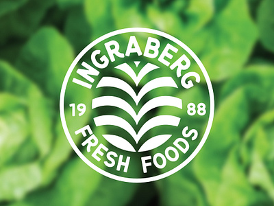 Ingraberg Fresh Foods badge logo branding farm logo logodesign produce vector