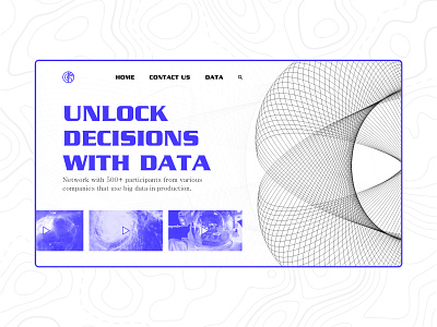 Big Data landing page clean creative data grid grid design header hero iu design layouts product uxui web design