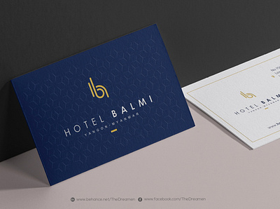 Hotel Balmi - Visual Identity blue blue logo branding hotel logo logo work luxury hotel luxury logo myanmar navy blue yangon