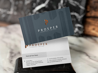 Prosper Co., Ltd - Brand Identity brand identity branding classic logo construction logo developer logo engineering logo myanmar