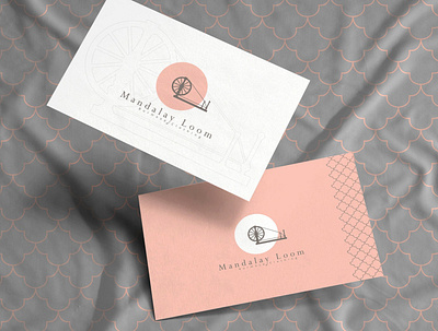 Mandalay Loom - Logo Development brand identity branding classic logo clothing clothing logo gold rose graphic design logo luxury logo myanmar pink logo