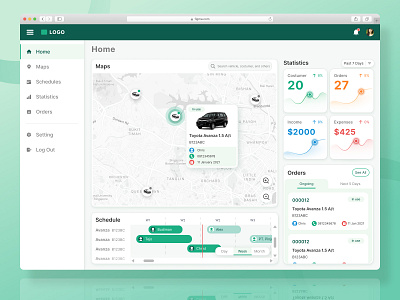 Dashboard Web Desktop clean desktop ui ux web