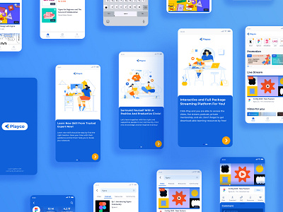 Playco Case Study app casestudy clean learningapp mobile ui ux