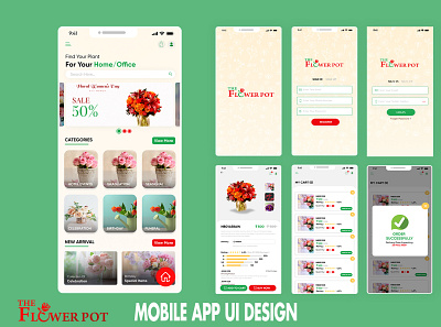 flowerpot Mobile APP UI