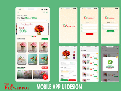 flowerpot Mobile APP UI