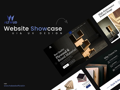 Plywood & Board Material Website UI Design
