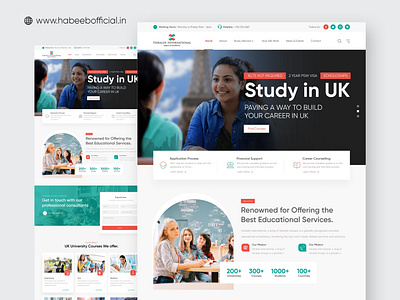 Study Abroad Website Landing Page