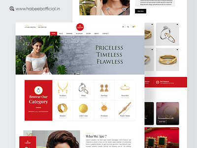 Jewellery Website Landing Page Design