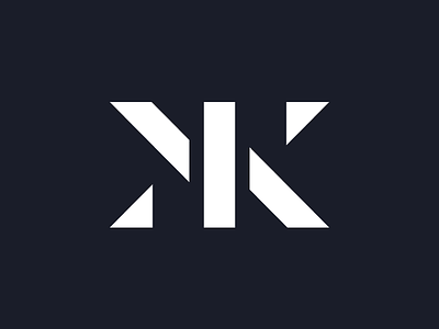 MK ambigram logo brand design icon identity logo mk symbol type