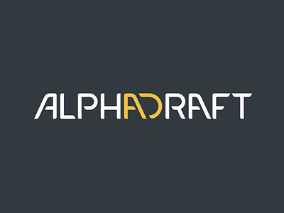 Alpha Draft full logo brand branding esport games gaming icon identity lettering logo sports type typography