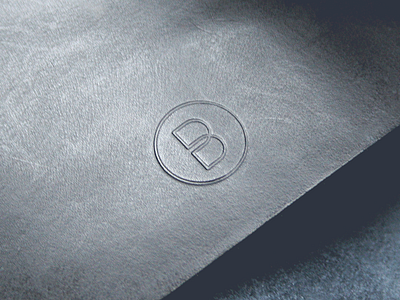 Bound logo | Leather stamp embossed book brand design grid kickstarter leather logo notebook paper sketch sketchbook stamp