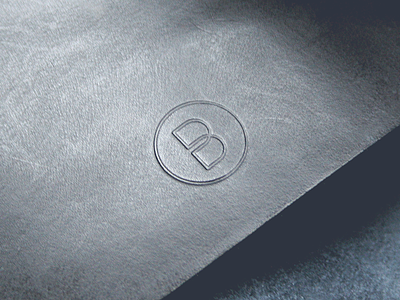 Bound logo | Leather stamp embossed