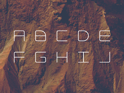 A B C D E F G H I J characters design font future letters mono numbers space type typeface typography